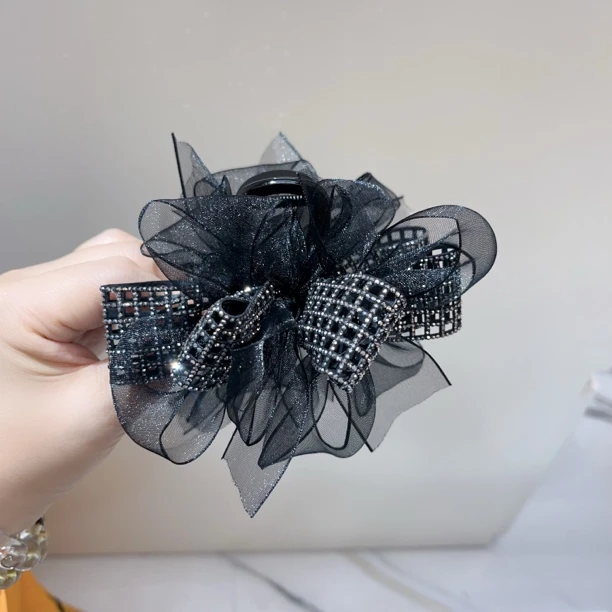 S36进口纱织带闪亮长不大抓夹