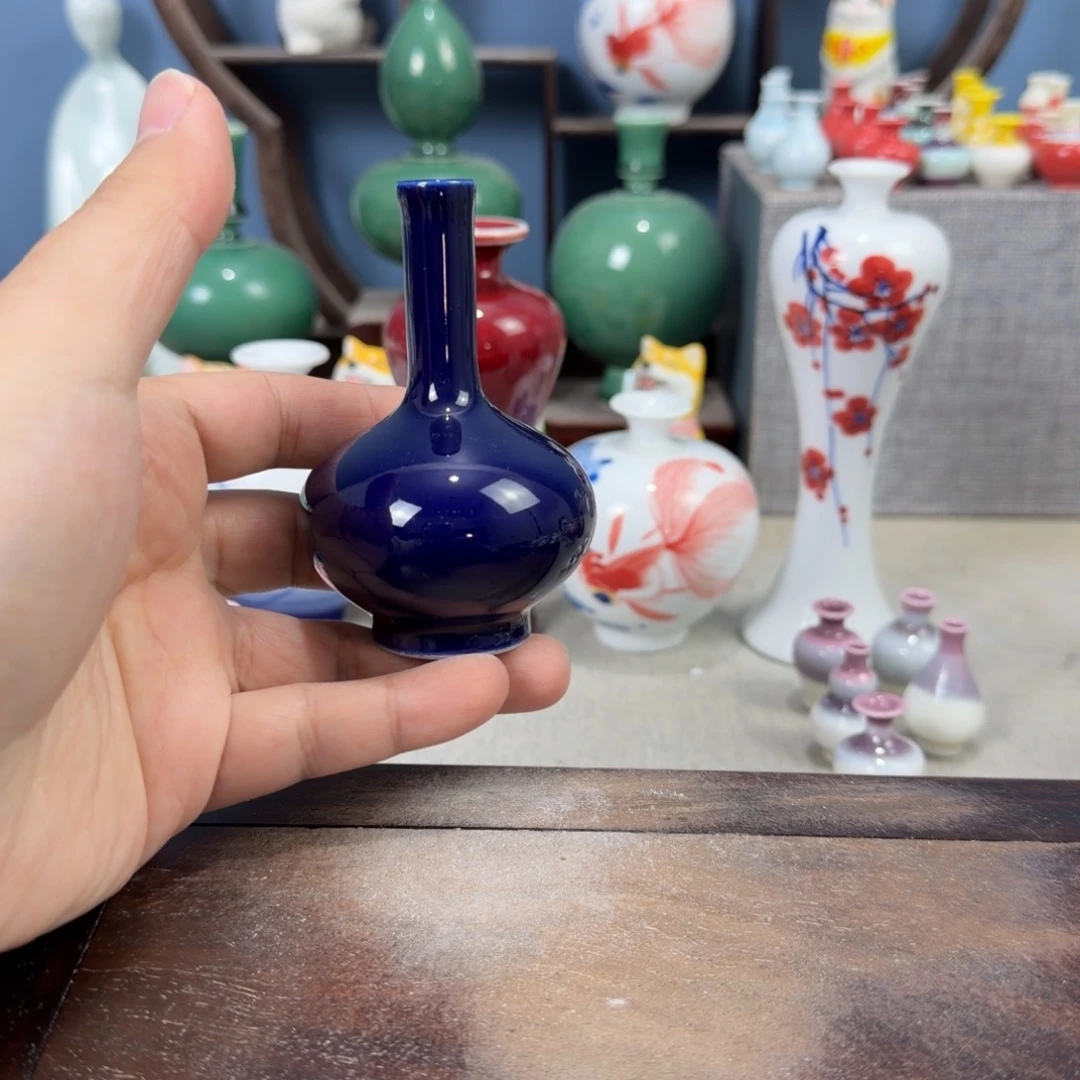 陶瓷手工小花器摆件