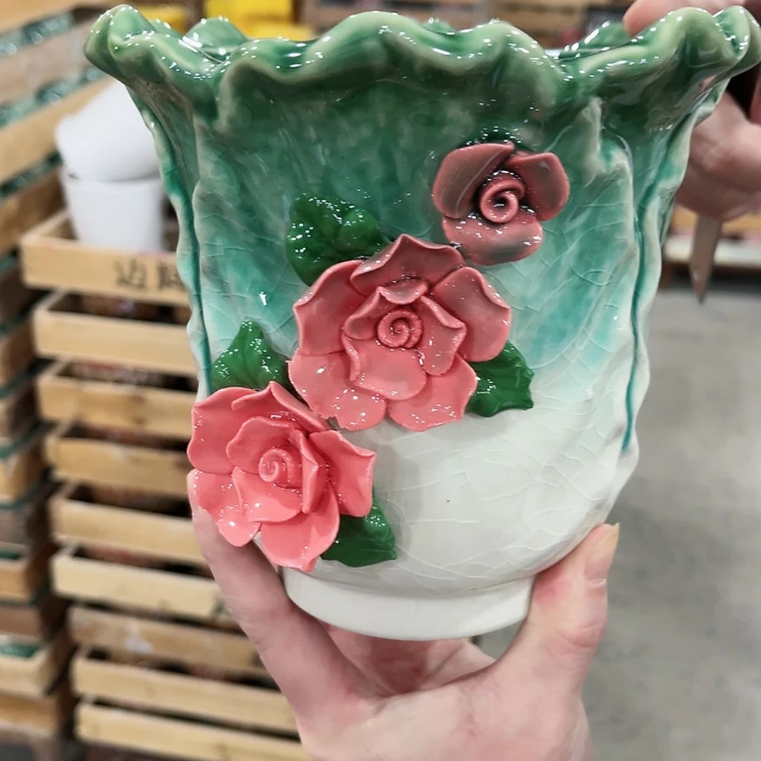 【闪购商品】陶瓷陶瓷多肉植物花盆