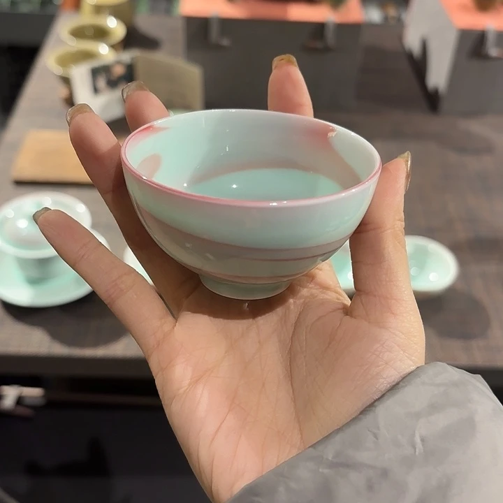 龙泉云间青瓷小米茶器