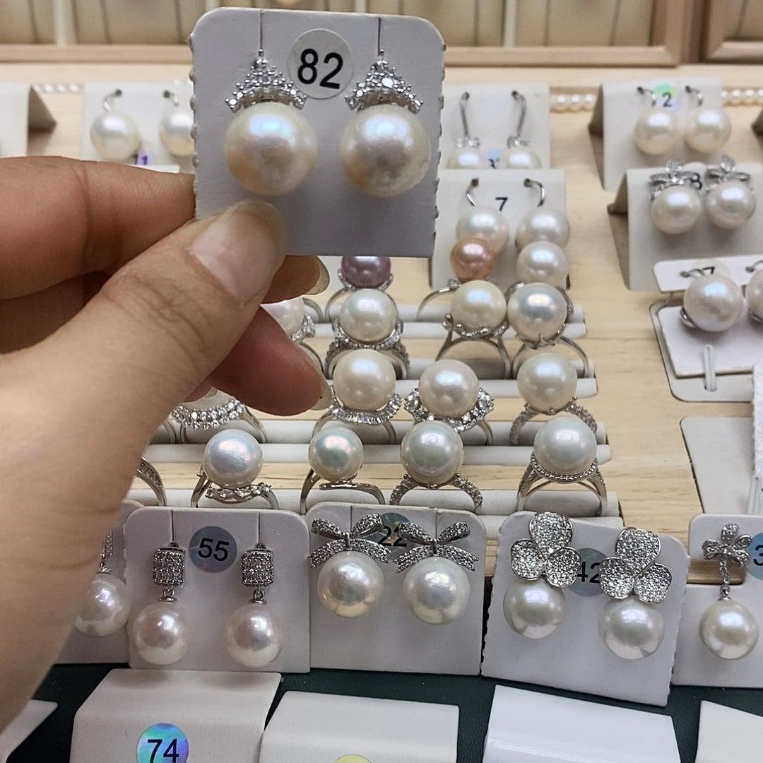 淡水珍珠颈饰银S925镶嵌