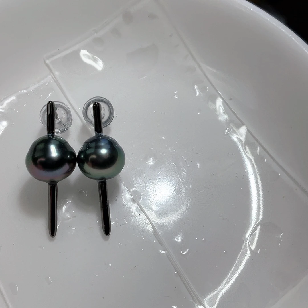 海水珍珠耳饰银S925镶嵌米**6