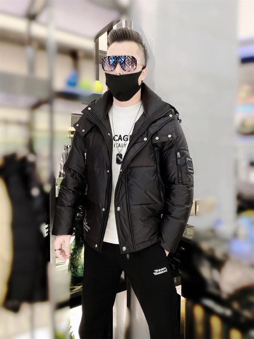【陈先生】男士羽绒服加厚秋冬保暖冬季短款休闲连帽男款大码潮流