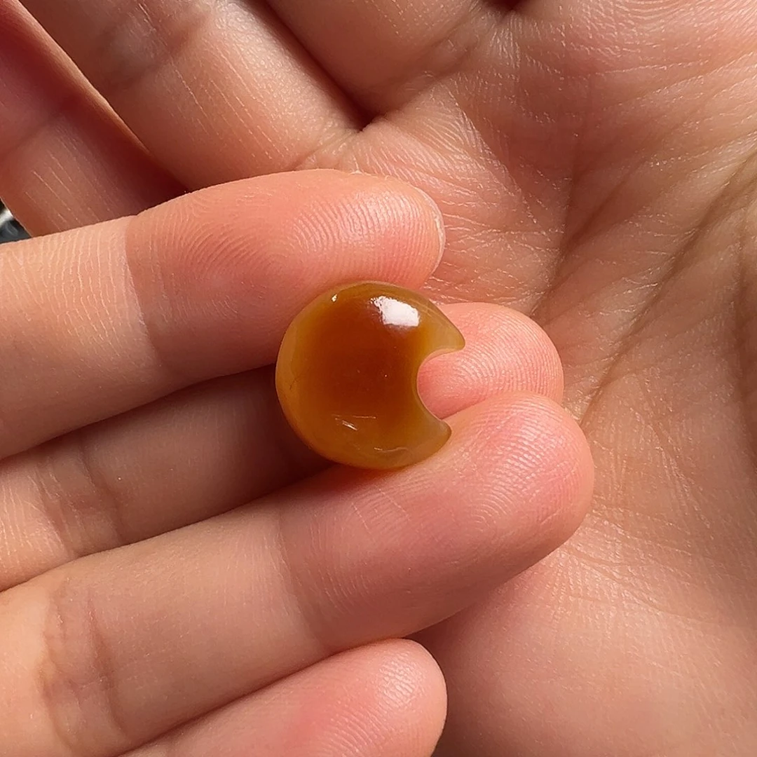 蜜蜡颈饰未镶嵌꧁****༊月亮（打孔不退换）