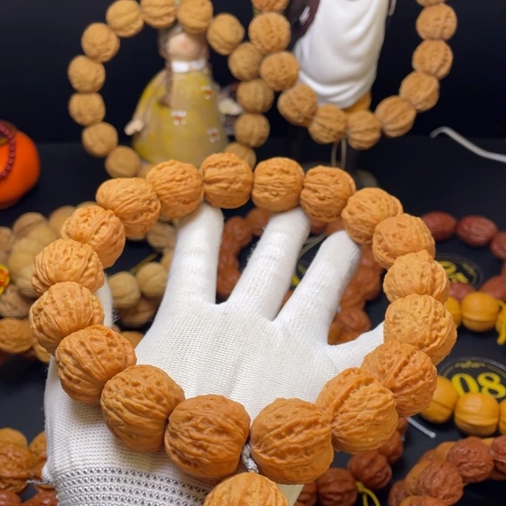 文玩核桃手串粗筋八棱