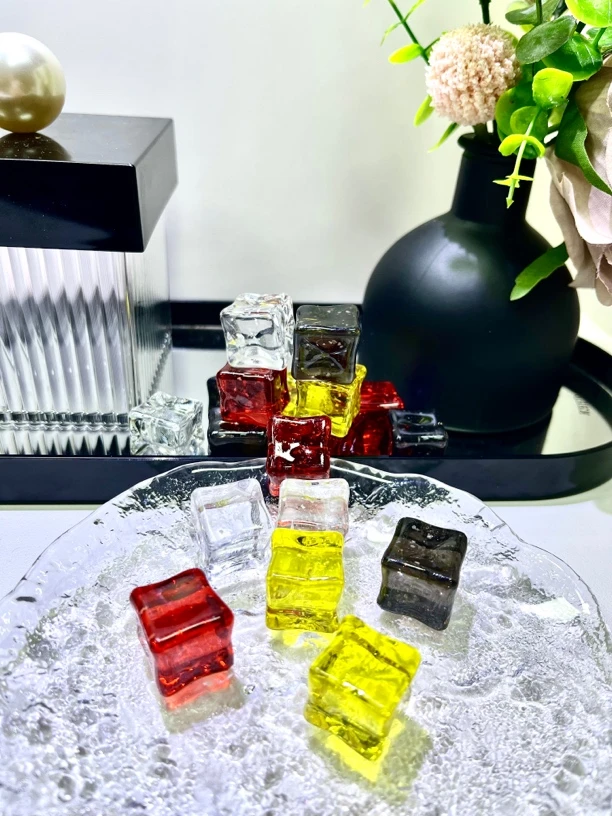 【新年红金龙-4全家福】直播拆夜光细闪星空冰块diy手工摆件