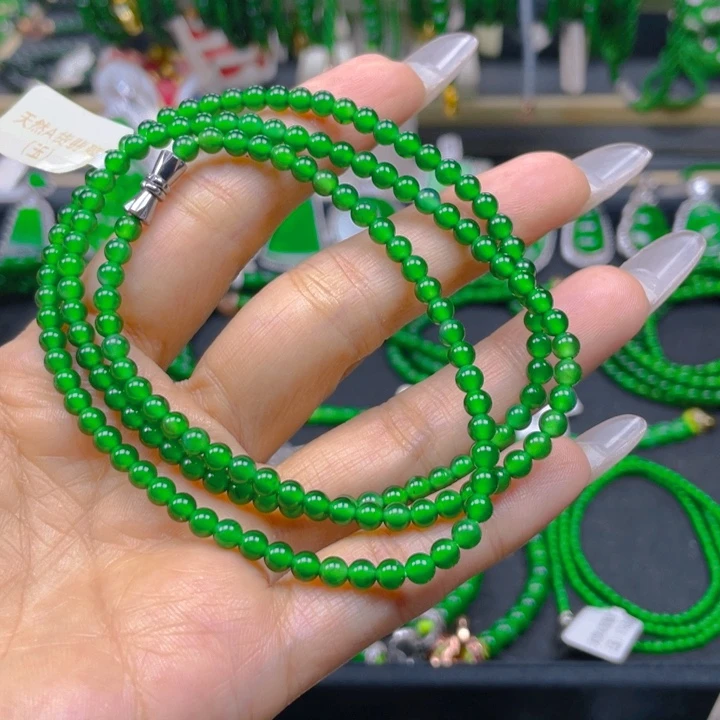 翡翠未镶嵌颈饰项链4