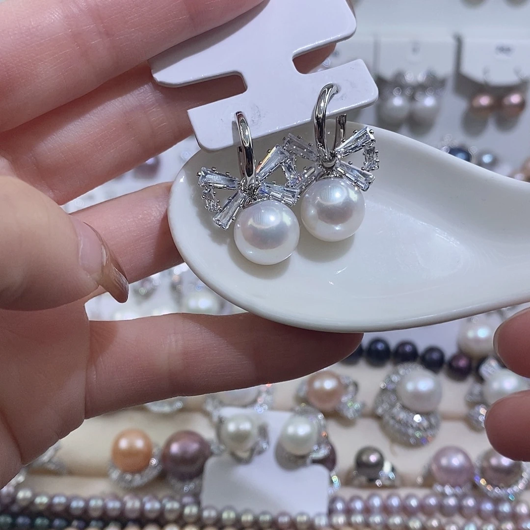 淡水珍珠耳饰未镶嵌w11.7