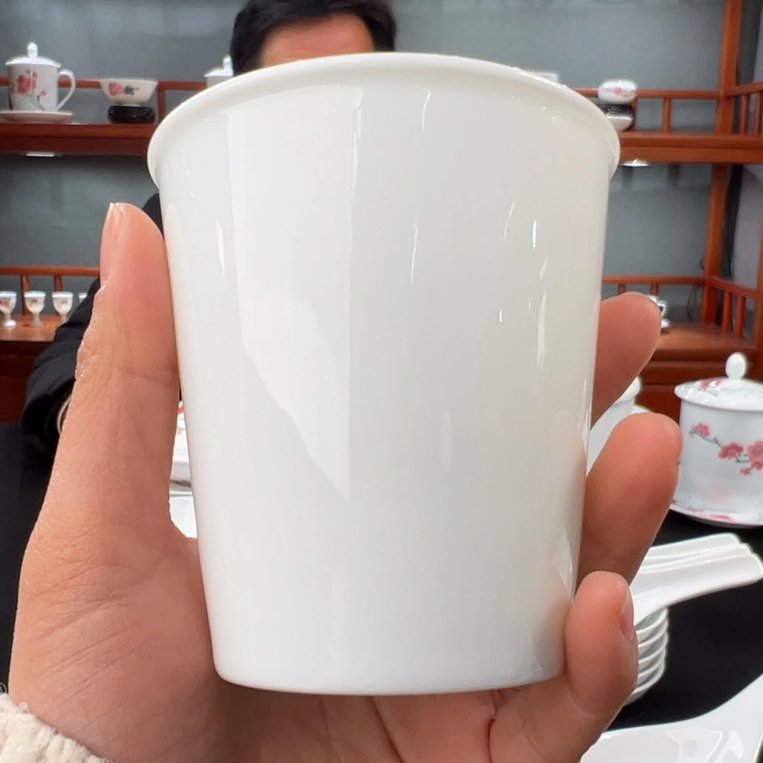 滑石子素胎大号可乐杯 微瑕