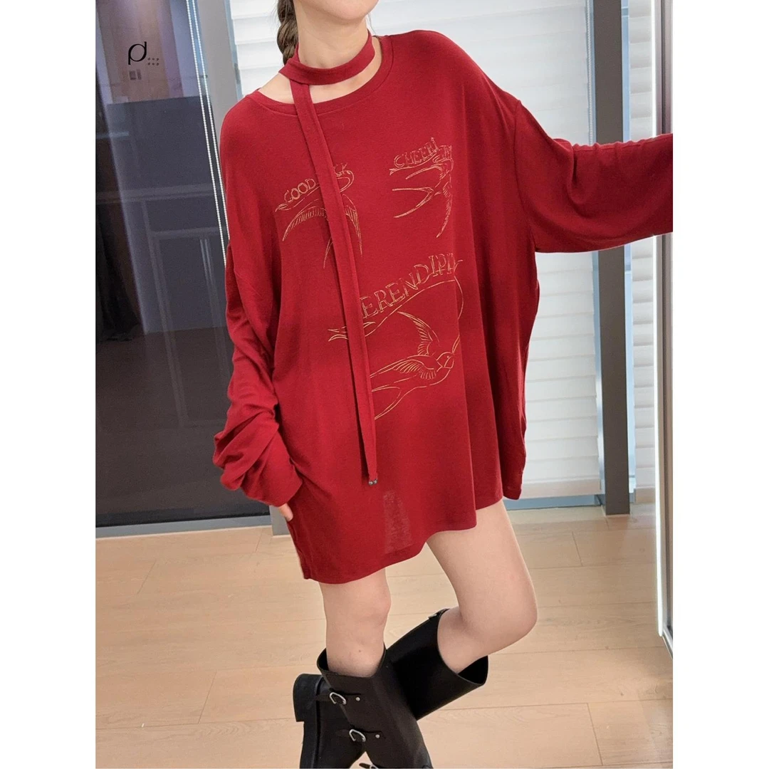 CHEER UP UNIFORM2025春夏春燕送福长袖T恤1090dopdop买手店