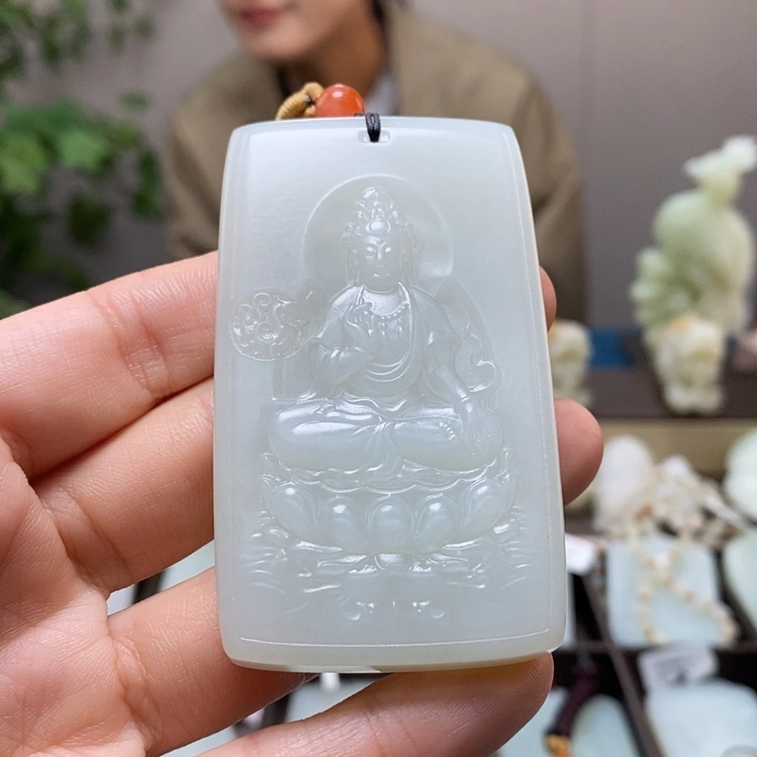 和田玉未镶嵌挂件