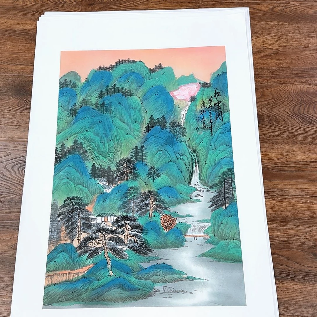 国画国画作品多次