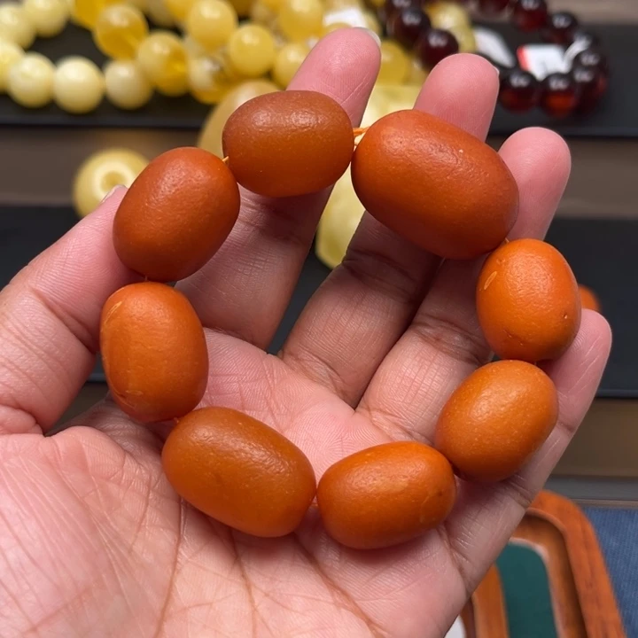 琥珀未镶嵌珠宝奇石M247号橘皮