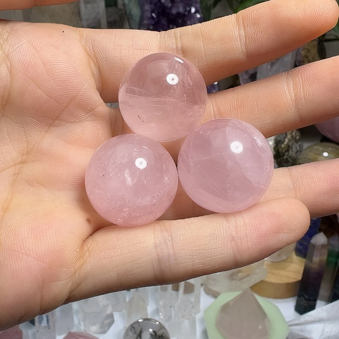 水晶珠宝半成品未镶嵌共3个