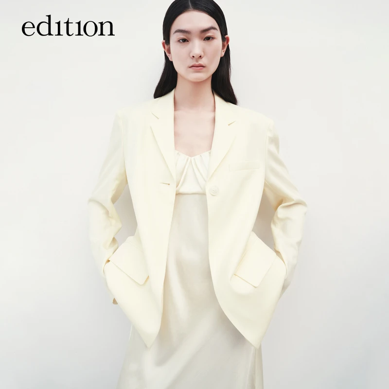 【搭搭精选】edition醋酸西装外套轻奢小众绅士西服#EBB2BLA005