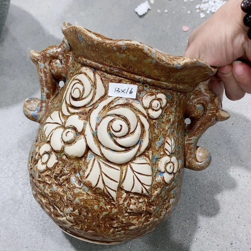 【闪购商品】红陶陶瓷花盆，多肉花盆