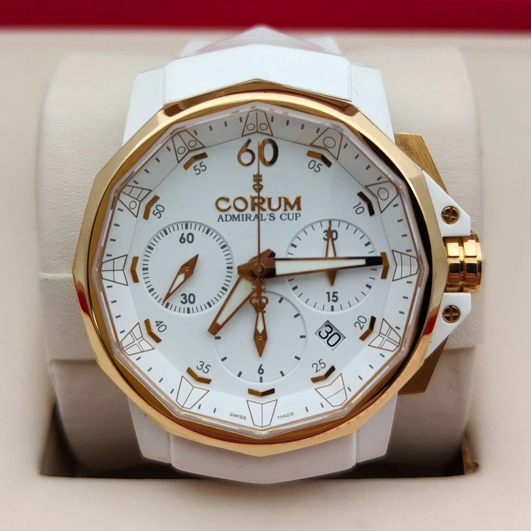 99新 CORUM/昆仑表 【金缘】海军上将/单表/44mm