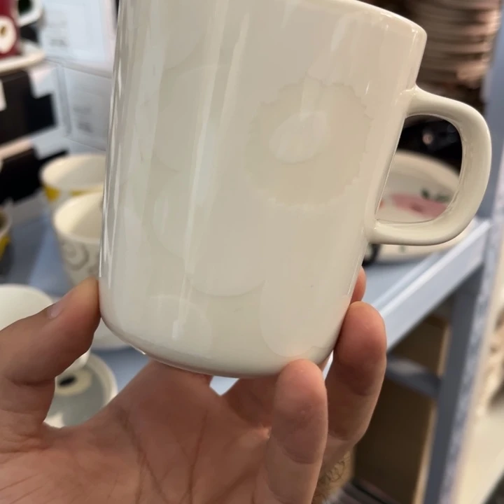 marimekko白花250ml马克