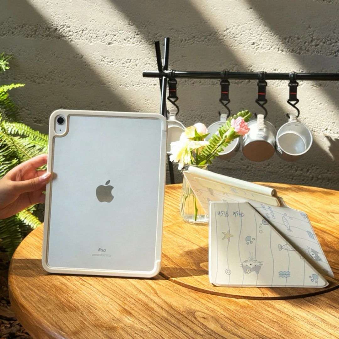 ipad保护套pro磁吸双面夹苹果air保护壳新款带边框防护11代10彩绘