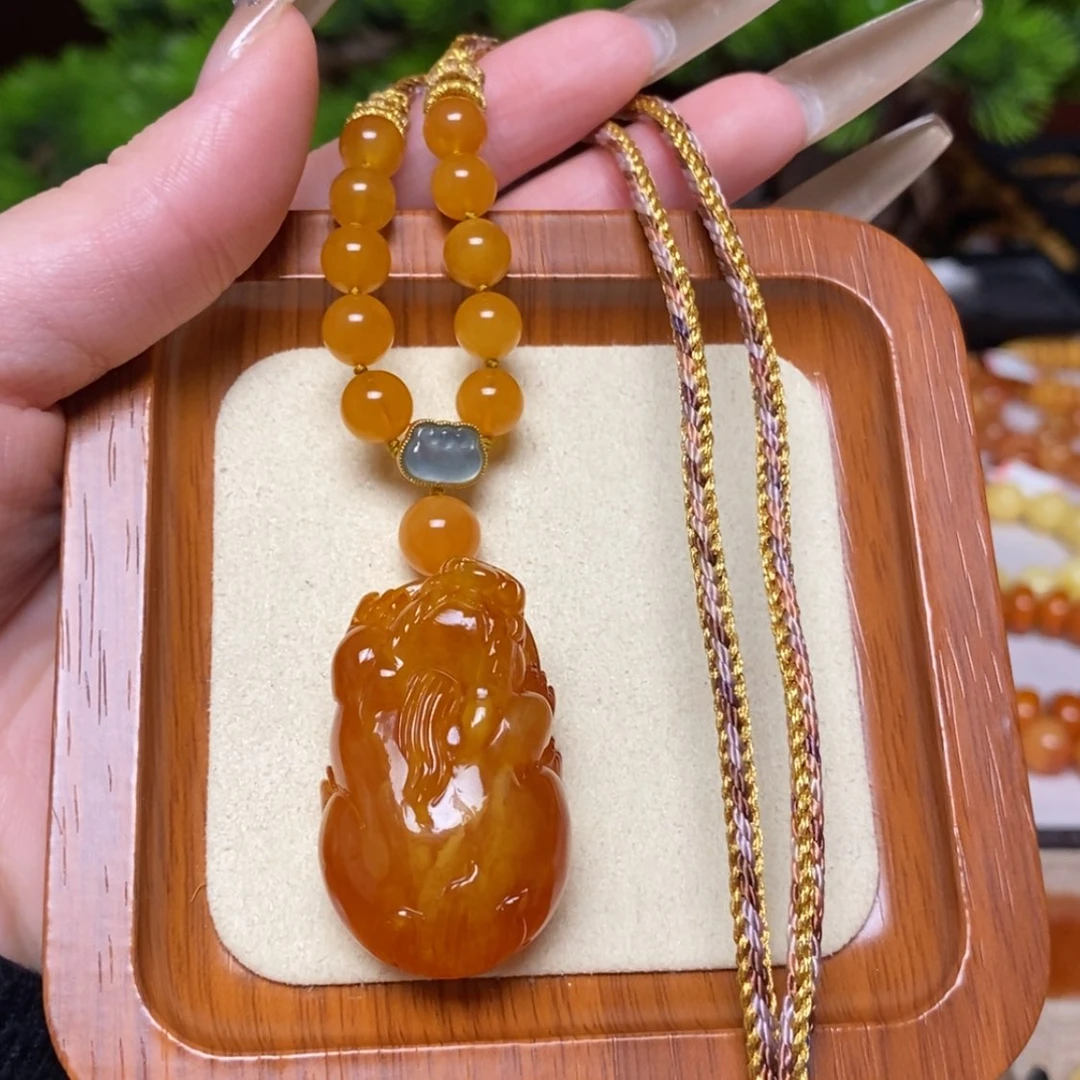 【闪购商品】蜜蜡颈饰未镶嵌项链