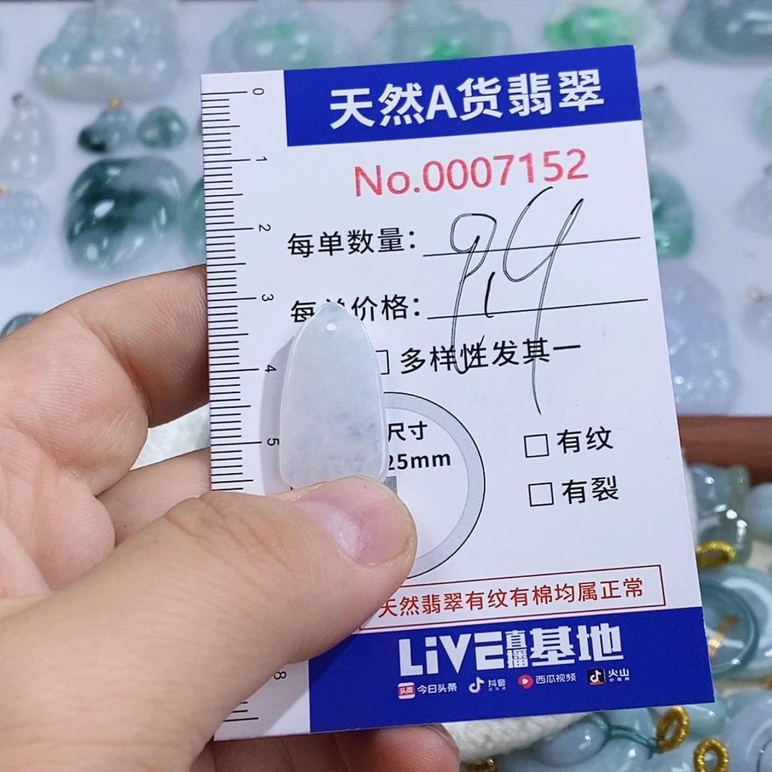 翡翠未镶嵌颈饰7152