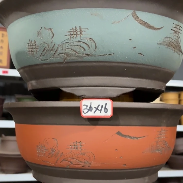 用***1紫砂花盆 240-8。 36-16。 各色