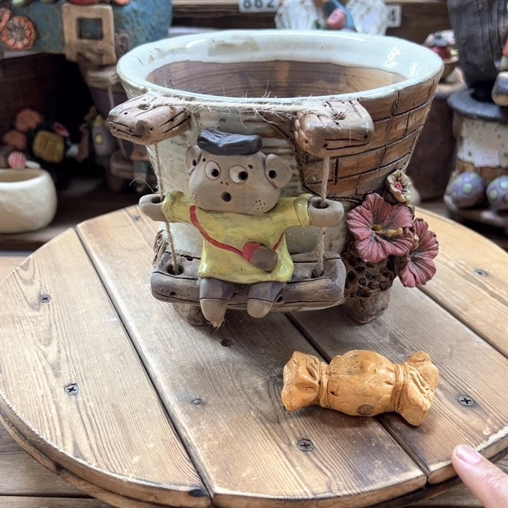 嘻哈多肉花盆百搭