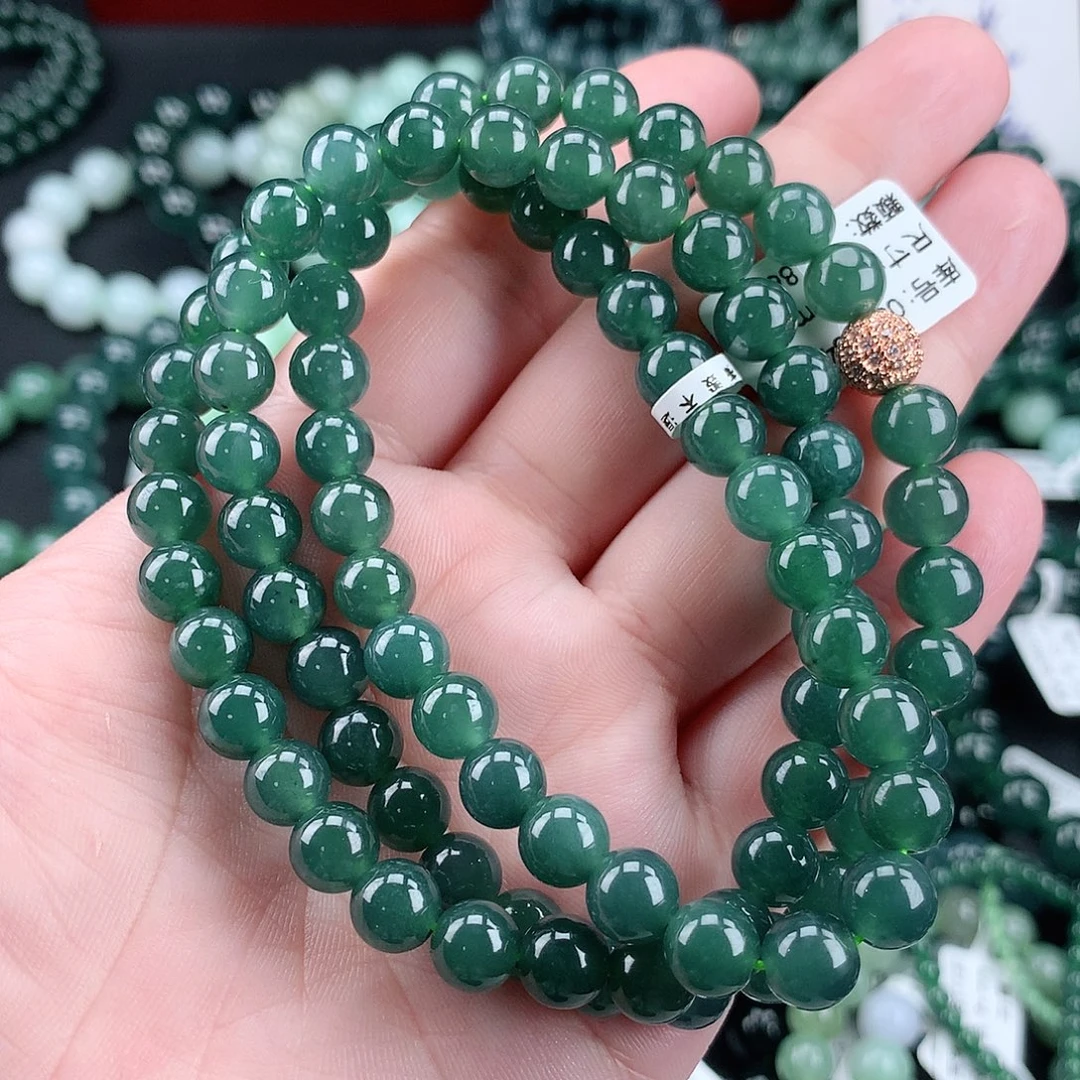 翡翠未镶嵌毛衣链