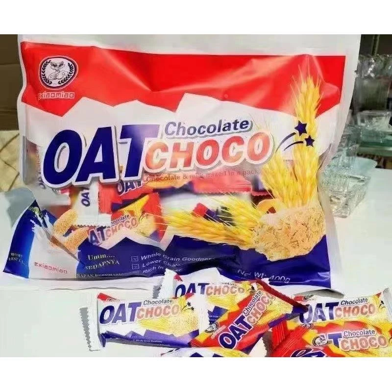 俄小喵OATCHOCO零食400g袋装 巧克力燕麦棒下午茶解馋小零食点心