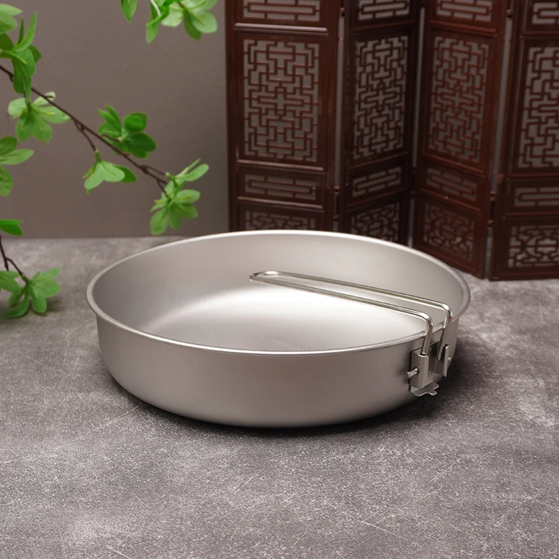 瑕疵纯钛1.8L冰花平底锅