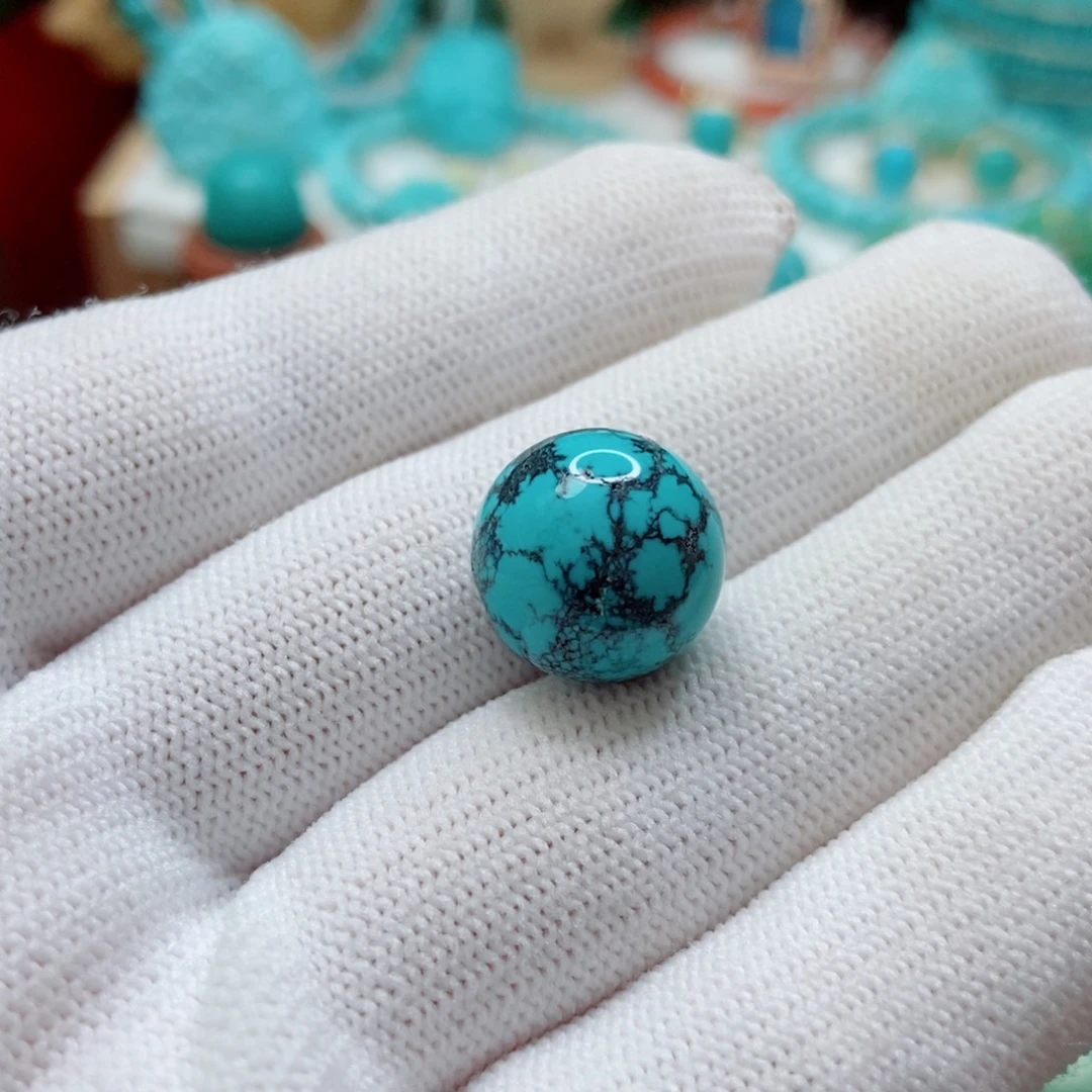 未镶嵌绿松石珠子14mm