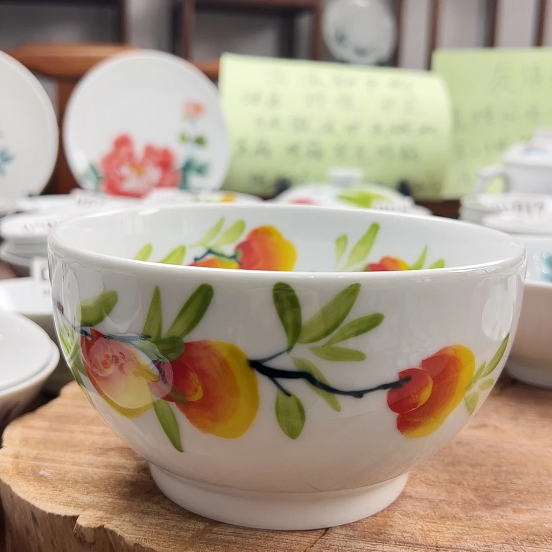 瓷片景德镇陶瓷手工手绘制作