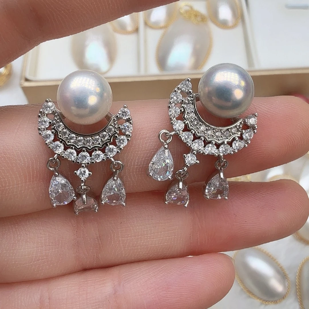 未镶嵌淡水珍珠耳饰