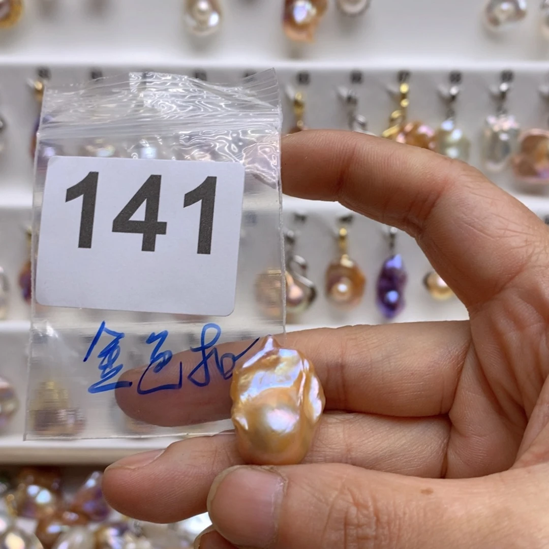 淡水珍珠颈饰银S925镶嵌141