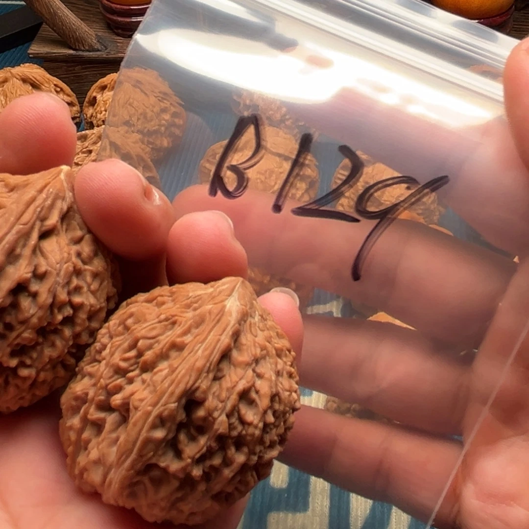 空***白文玩核桃吊坠蒜头