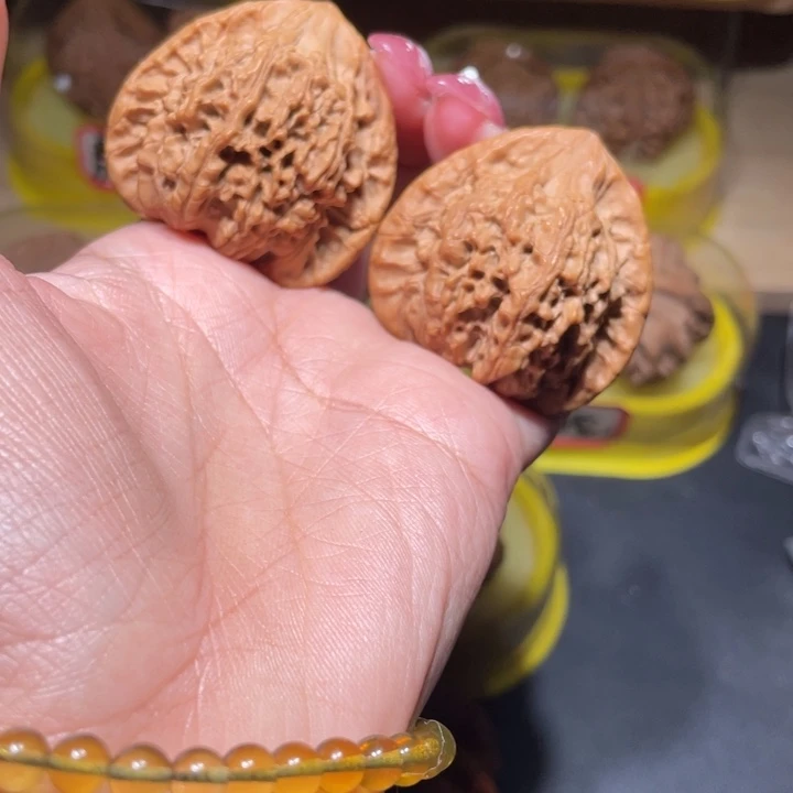 吊坠文玩核桃40金三角