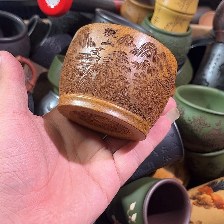 茶杯紫砂全手工紫砂主人杯