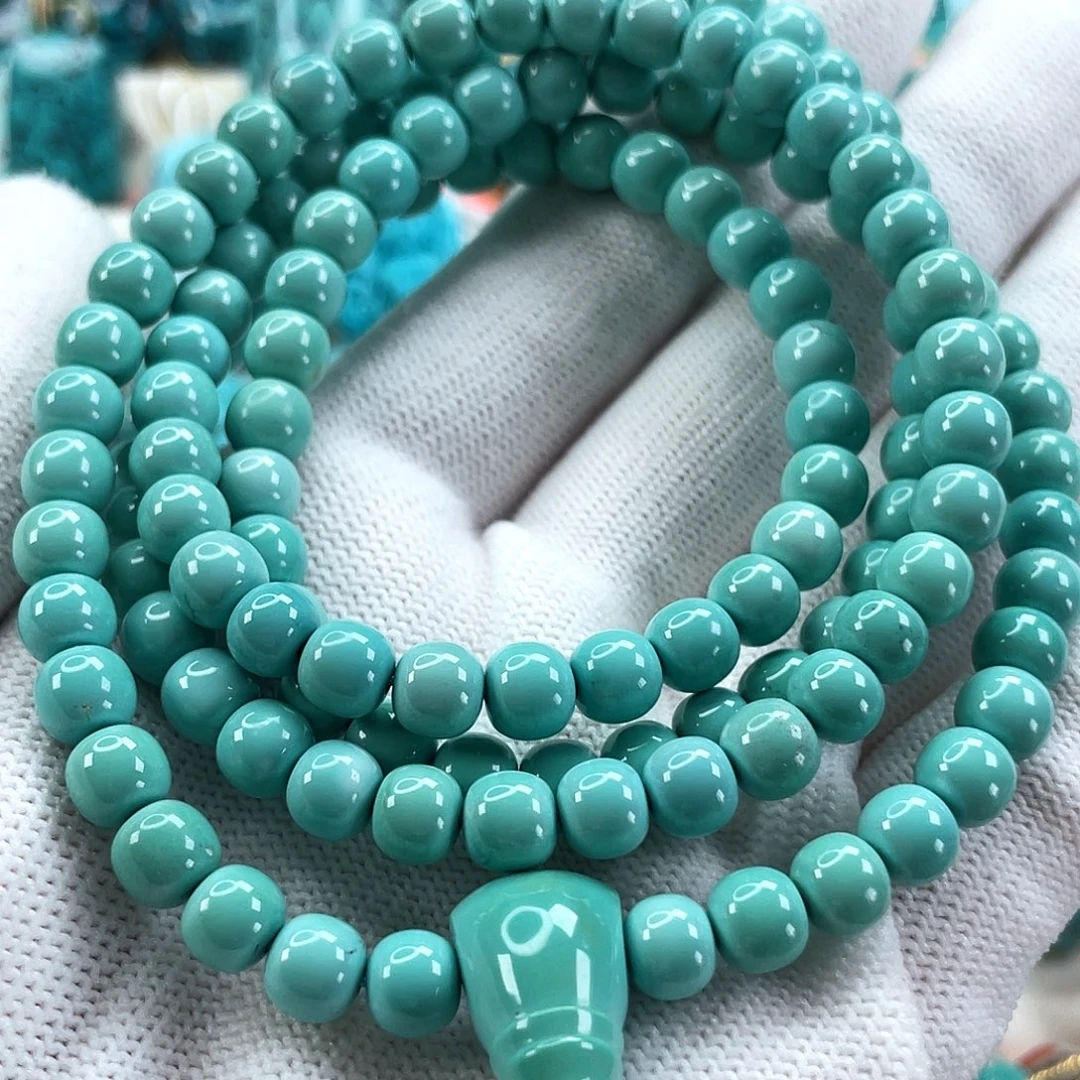 绿松石未镶嵌车挂尺寸6.2