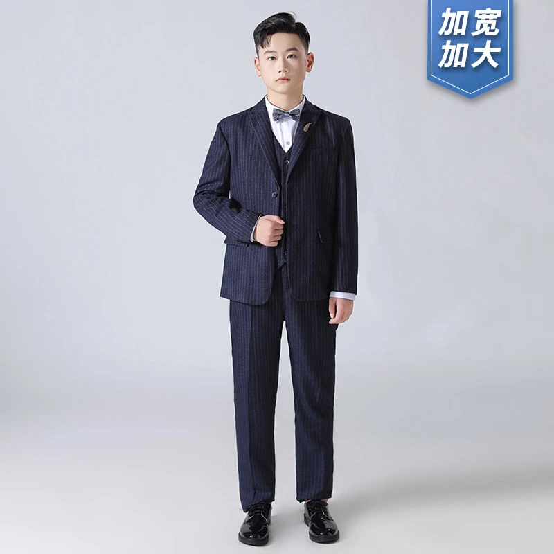 胖男童加肥加大西装儿童绅士西服外套中大童主持演讲钢琴合唱礼服