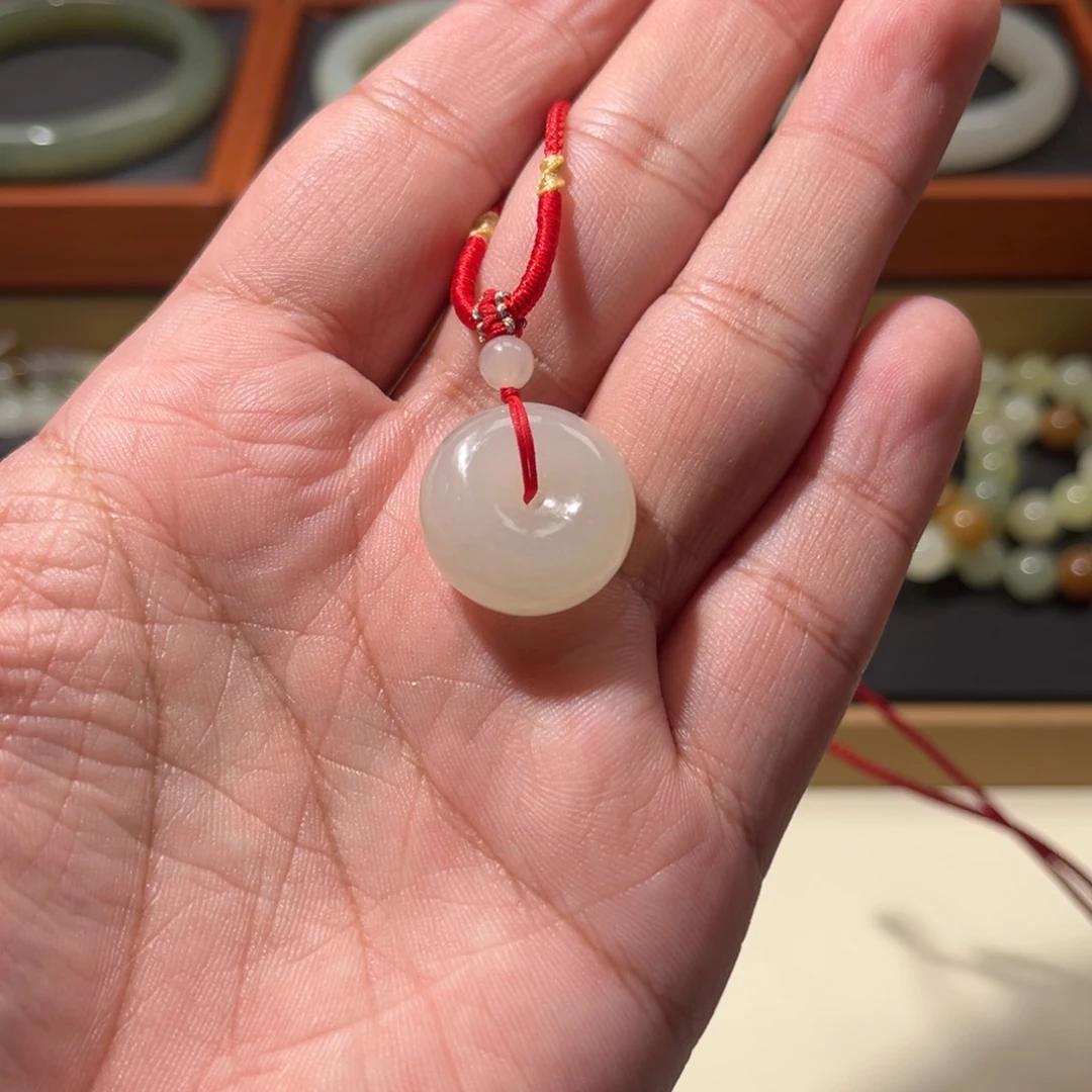 和田玉未镶嵌吊坠(不含链)