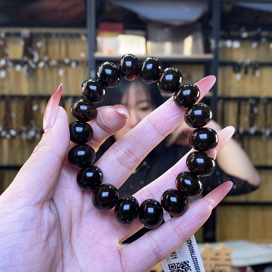 琥珀裸石未镶嵌5**713m血翳