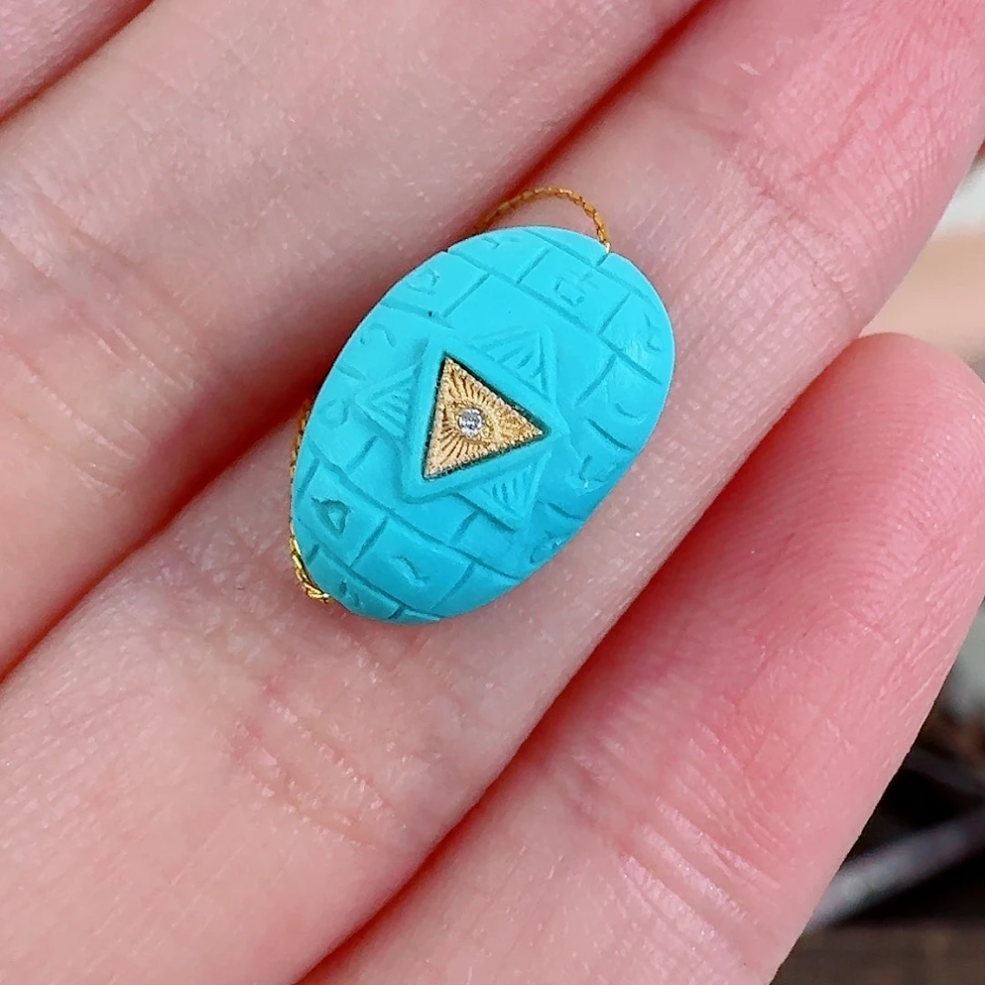 绿松石珠宝奇石未镶嵌