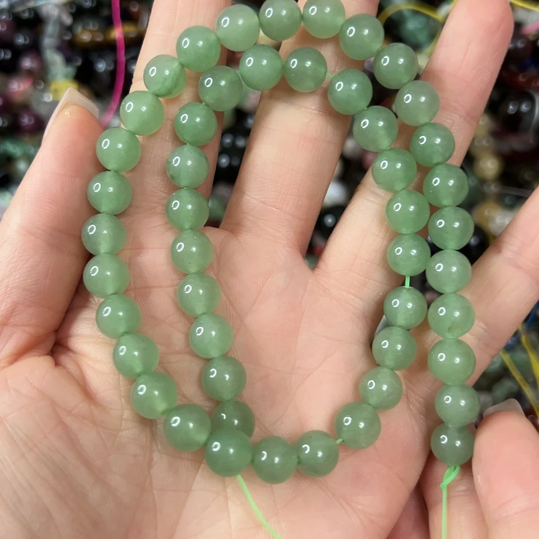 玛瑙/玉髓未镶嵌珠宝半成品，卡8绿东陵一条