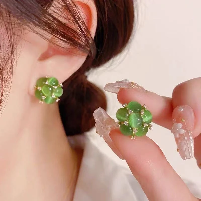 合金耳饰  c-1280花朵耳环时尚网红爆款耳钉8081