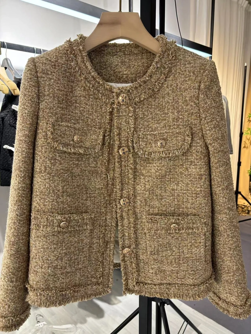 【大涛家专享】国标羽绒白鸭绒小香风气质名媛羽绒服外套时尚M050