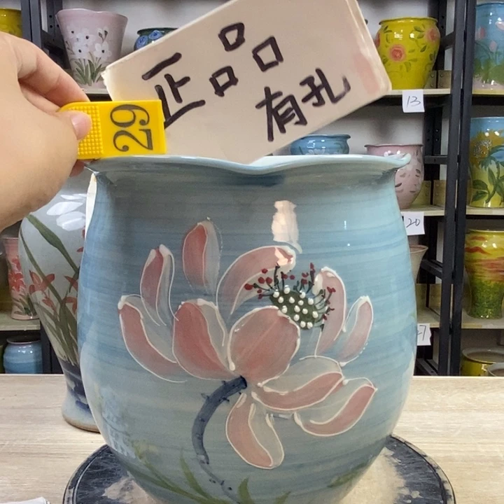 景德镇高温陶瓷花盆