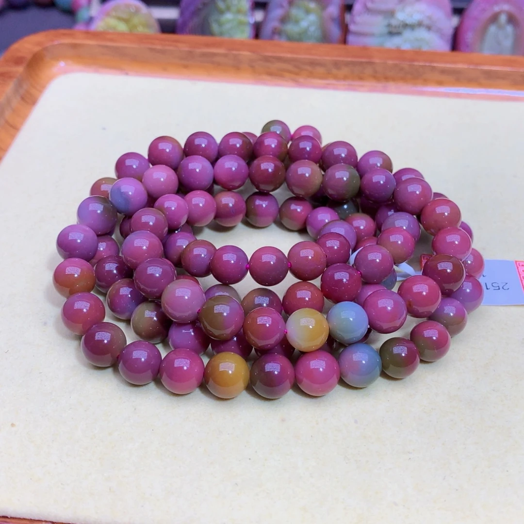 沙***鸿玛瑙未镶嵌手链盐源