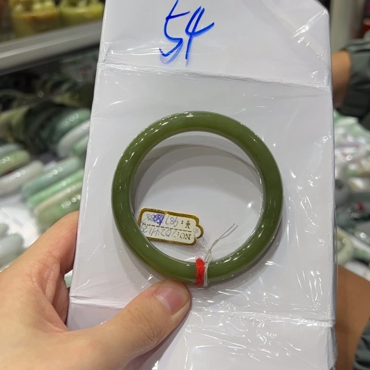 乌***茶和田玉未镶嵌手镯