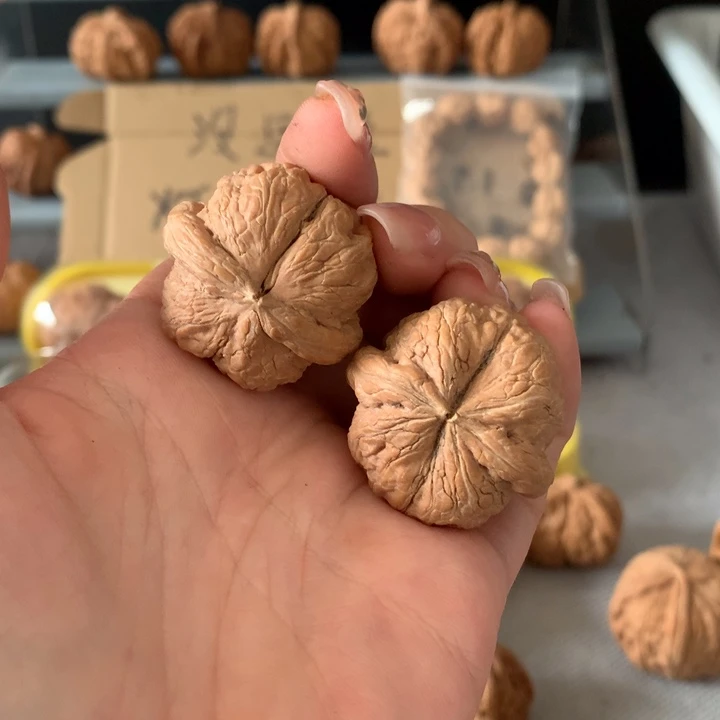 加***鲁吊坠文玩核桃异形单只