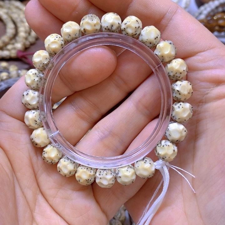 星月菩提手串昕*石玉白冰糖